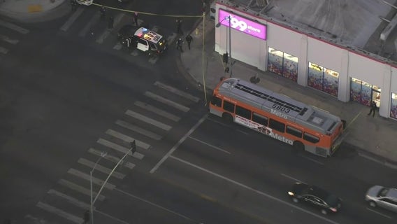 Manhunt for suspect who fired gun inside LA Metro bus in Hollywood