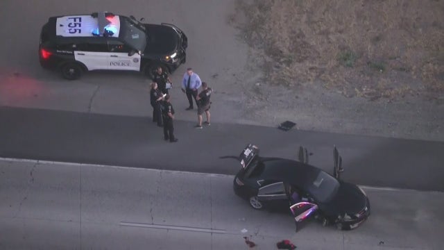 Fontana police chase: 1 suspect dies, 1 suspect arrested after pursuit ends in Redlands