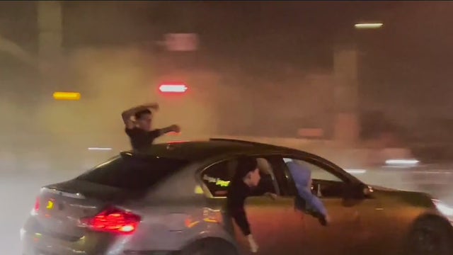 VIDEO: Gunfire erupts during South LA street takeover