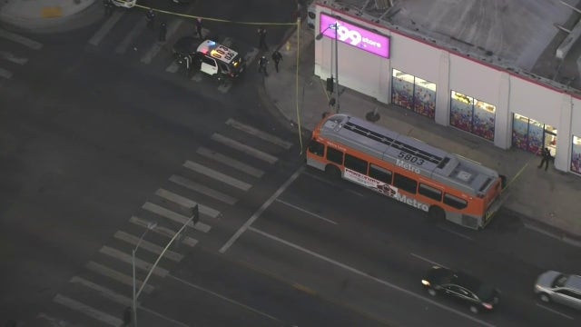 Manhunt for suspect who fired gun inside LA Metro bus in Hollywood