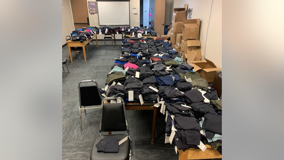 Stolen Lululemon merch recovered in La Habra / CHP