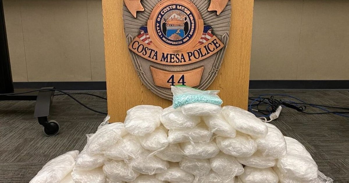60 pounds of meth among illegal drugs seized in Costa Mesa | FOX 11 Los ...