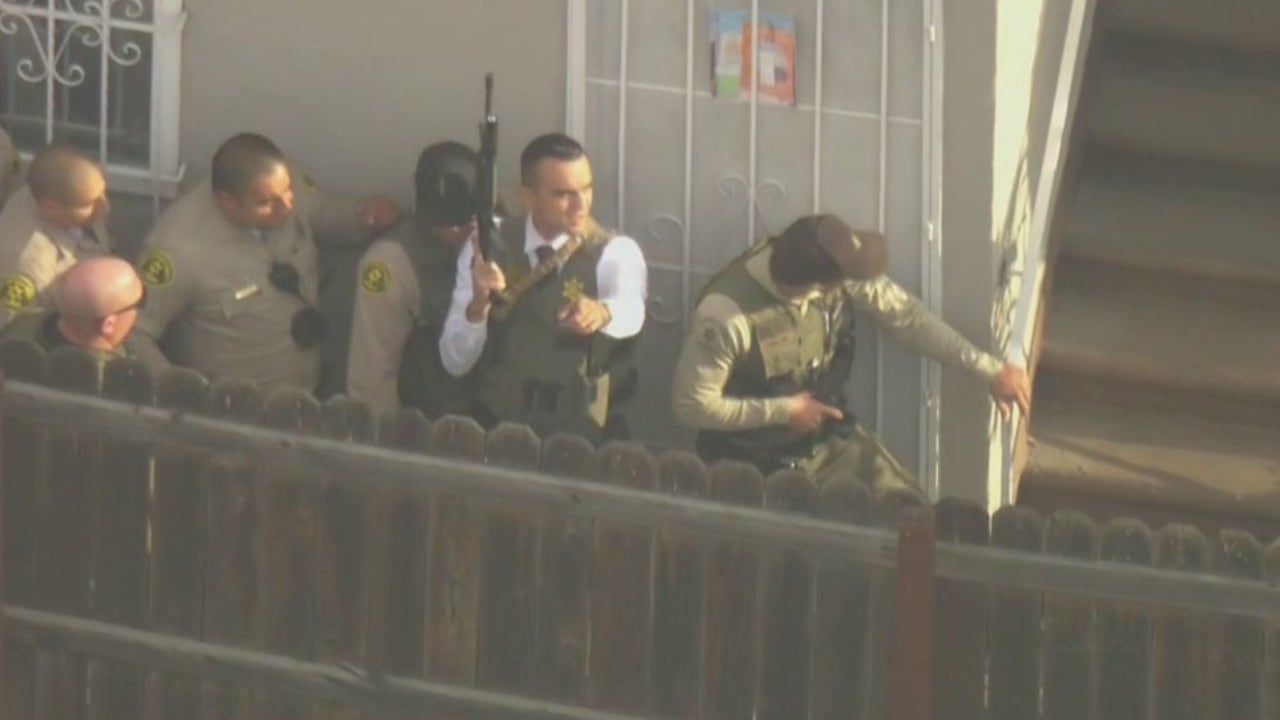 Compton Shooting Suspect Taken Into Custody After Tense Standoff With Lasd Deputies Swat Fox 0169