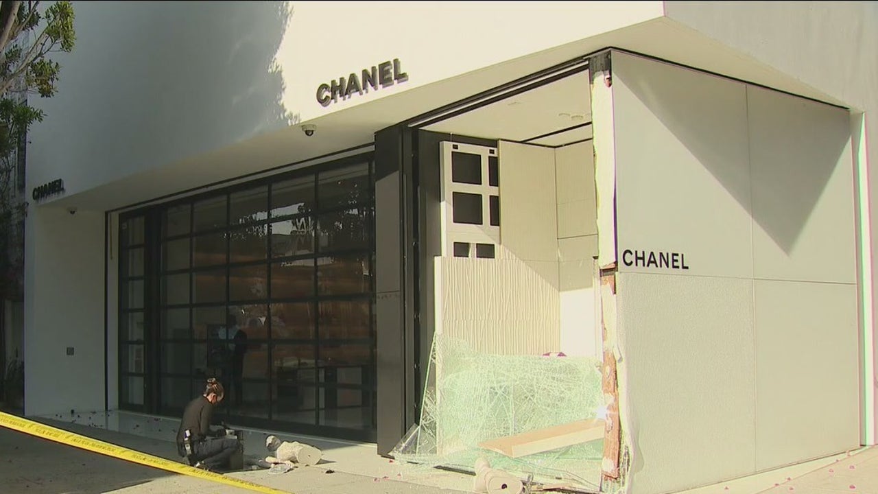 Thieves slam van into Chanel store in Beverly Grove 