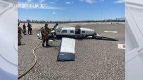 North Las Vegas Airport planes crash after colliding, killing 4, officials say