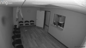 VIDEO: Man breaks into Glendale office through ceiling