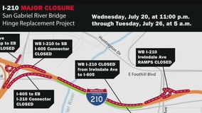210 Freeway traffic alert: 5-day closure underway in Irwindale