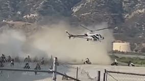 VIDEO: San Bernardino County Sheriff chopper's close call with ATV riders