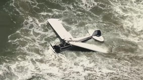 Small plane crashes into ocean in Huntington Beach