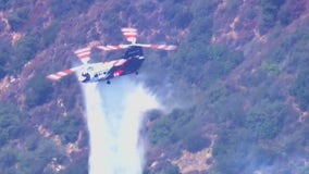 Gulch Fire near San Gabriel Dam contained