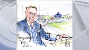 Honoring Vin Scully's legacy with new sketch of Dodger legend