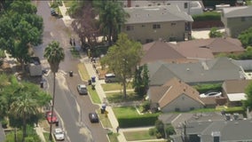 Crews work to clear water main break in Sherman Oaks