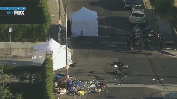 Driver crashes into tent, killing two people inside