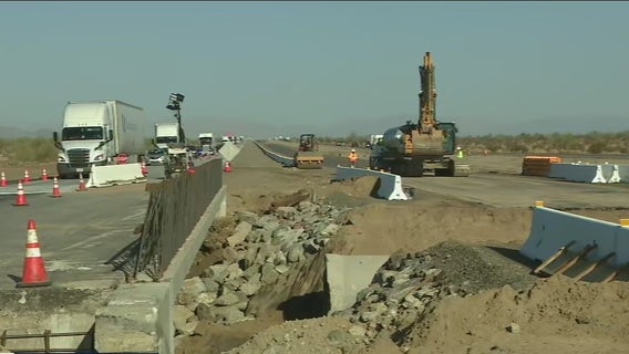 Desert flooding damages 10 Freeway between Los Angeles and Phoenix