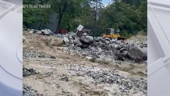 Mudslides, flooding close road in San Bernardino County