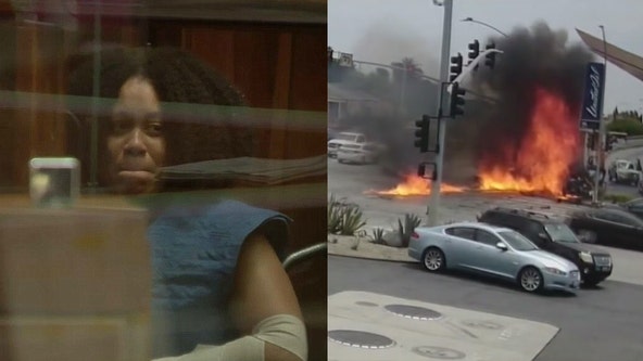 Windsor Hills crash: Tears flow from suspect's eyes during first court appearance