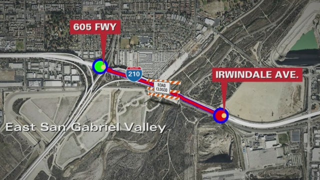 210 Freeway closure in Irwindale continues