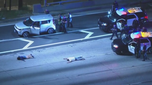 Driver, passenger in custody after high-speed chase through Carson area
