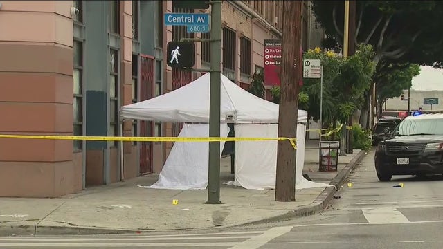 Woman shot and killed near downtown LA; suspect flees on bicycle
