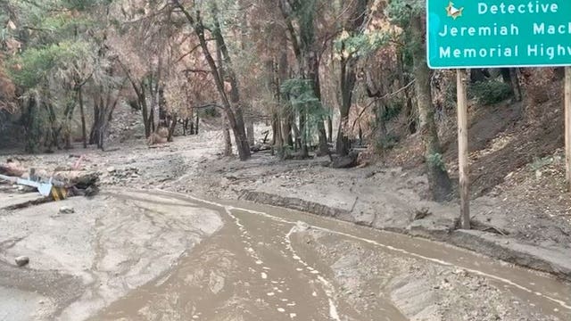 Flooding prompts highway closure in Big Bear as t-storms bring heavy rain to area