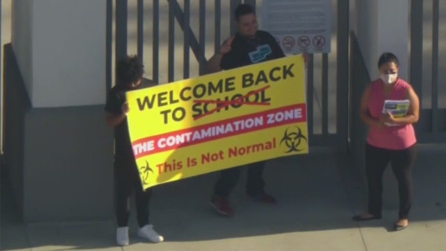 Students hold protest over lead levels at Jordan High School in Watts