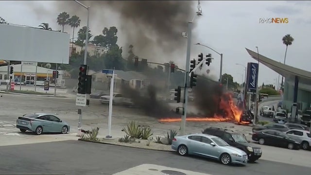Speeding driver causes fiery crash in Windsor Hills killing 6, including pregnant woman and infant: CHP