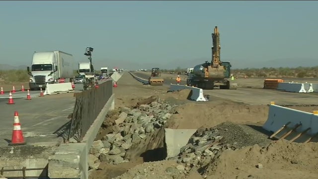 Desert flooding damages 10 Freeway between Los Angeles and Phoenix