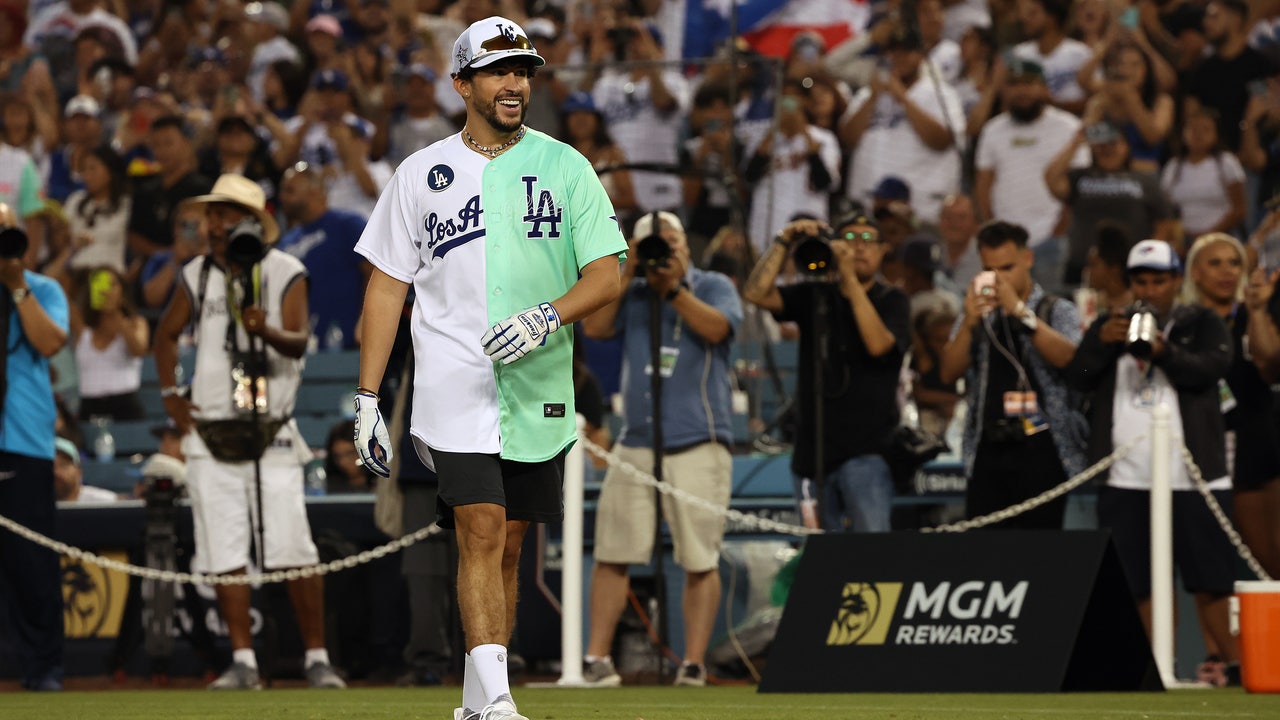 Bad Bunny Was the Star of the MLB All-Star Celebrity Softball Game