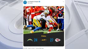 LA Chargers fail to hold off Chiefs in early AFC West showdown