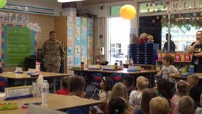 Military homecoming: Mom surprises kids at Garden Grove schools