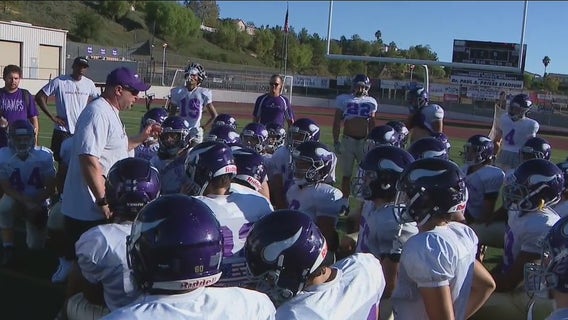 "You have to hydrate": Sports teams battle high heat to play football game