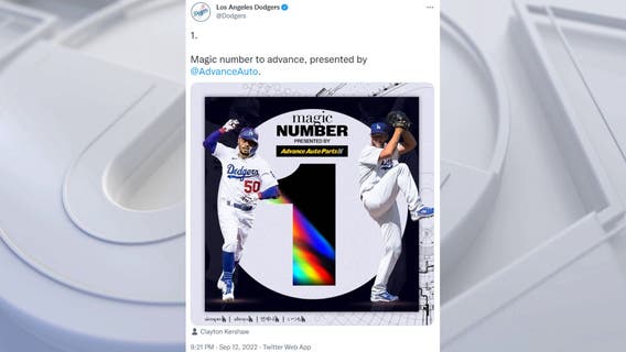 Dodgers clinch postseason spot, NL West magic number down to 1