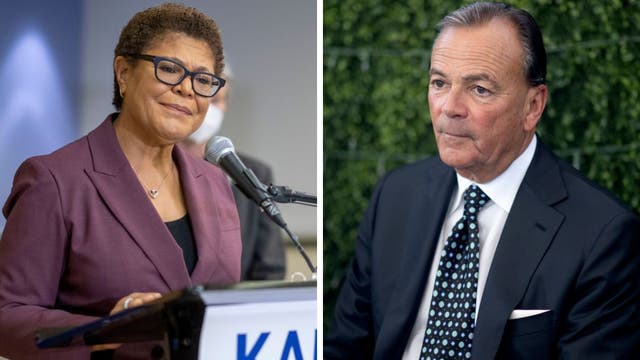 Bass, Caruso call for City Council resignations in final mayoral debate