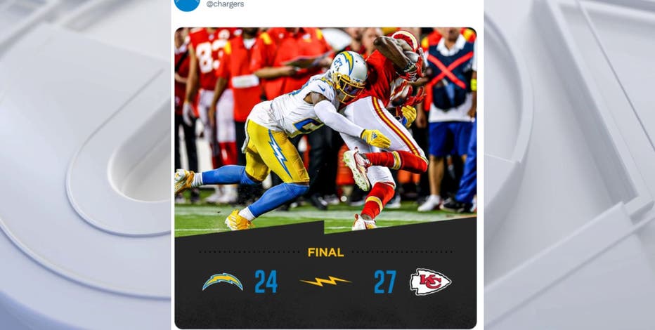 LA Chargers are out of control - NFL Twitter reacts after Chiefs taste  second defeat of 2021 season