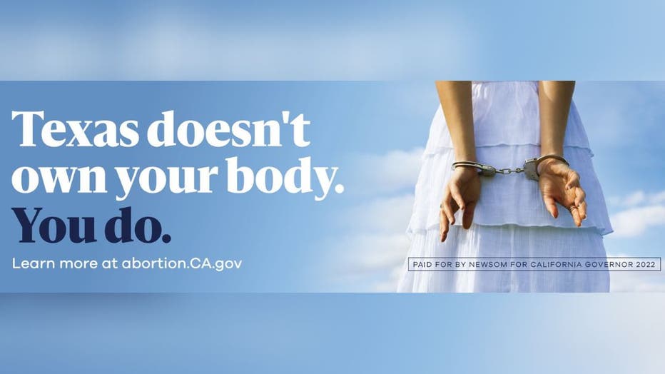 Newsom erects abortion billboards in states with restricted access