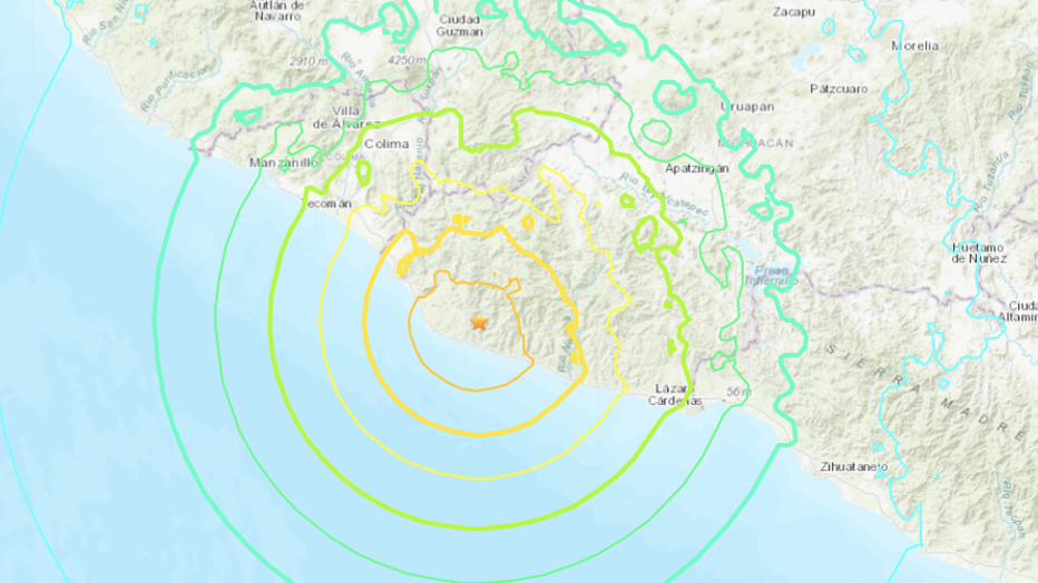 Mexico earthquake shakes Pacific coast