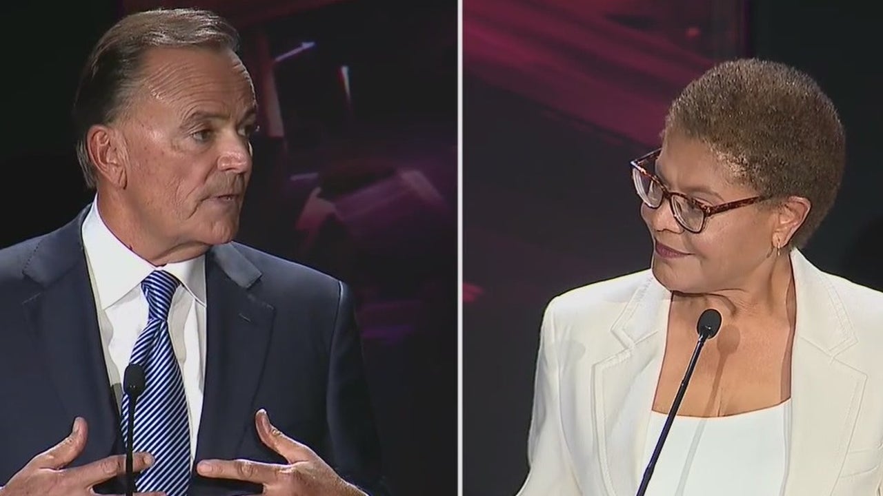 LA mayoral race Karen Bass Rick Caruso discuss major issues in