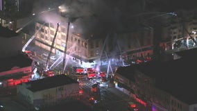 Downtown LA Building avoids collapse after large fire