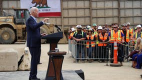 Biden tours LA Metro subway construction site, touts infrastructure funding