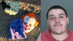 Man wearing Pennywise mask arrested for sexual battery in San Bernardino County, deputies say
