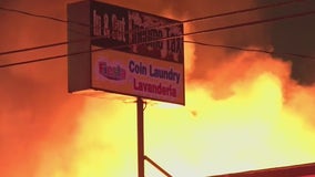 Fire rips through Norwalk strip mall