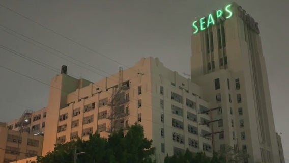 Boyle Heights neighbors protest proposal to turn Sears Building into homeless housing