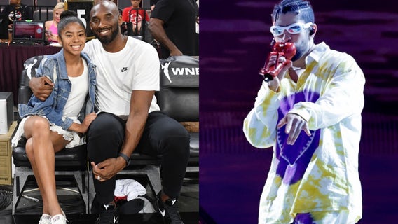 Bad Bunny honors Kobe and Gigi Bryant during Los Angeles concert