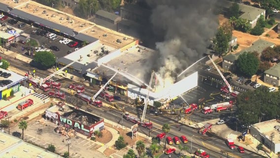 Crews put out fire in abandoned Boyle Heights building