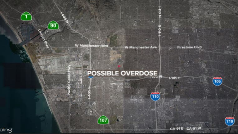 A minor was rushed to the hospital after a possible overdose in Inglewood.