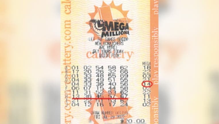 California Lottery mega millions