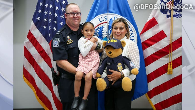 An officer is reunited with the baby he helped deliver.