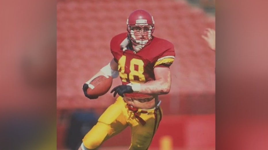 Image of Matthew Gee during a USC football game