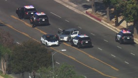 Mail thrown from vehicle during pursuit in San Fernando Valley, two arrested