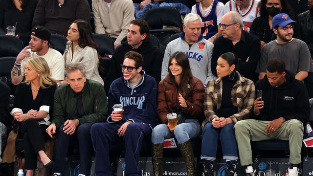Pete Davidson and Emily Ratajkowski go public with courtside date night at New York Knicks game